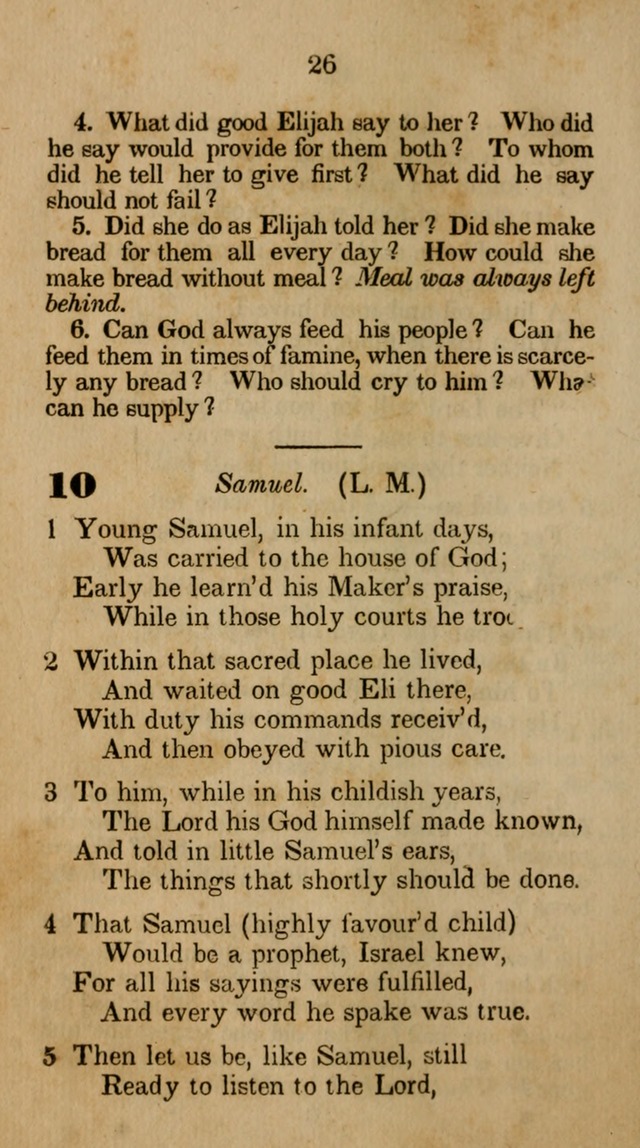 The Infant School and Nursery Hymn Book: being a collection of hymns, original and selected; with an analysis of each, designed to assist mothers and teachers... (3rd ed., rev. and corr.) page 26