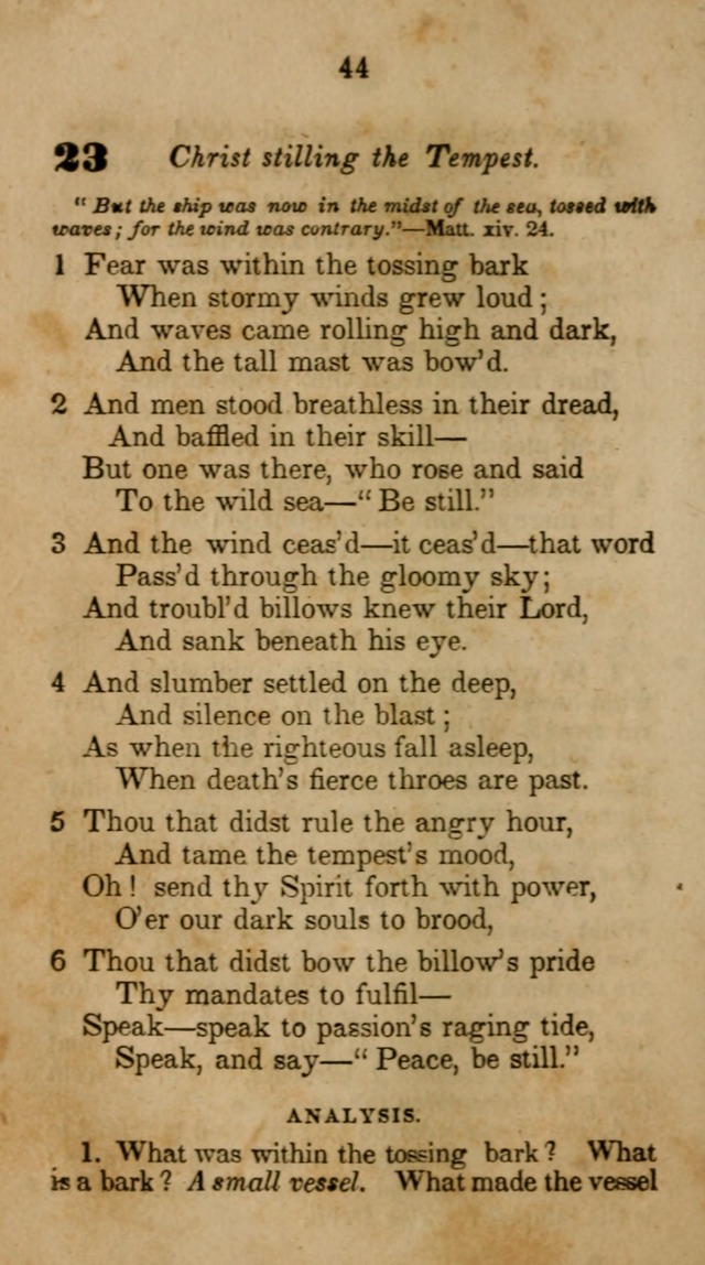 The Infant School and Nursery Hymn Book: being a collection of hymns, original and selected; with an analysis of each, designed to assist mothers and teachers... (3rd ed., rev. and corr.) page 44