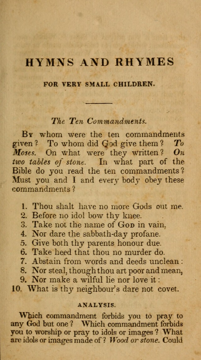 The Infant School and Nursery Hymn Book: being a collection of hymns, original and selected; with an analysis of each, designed to assist mothers and teachers... (3rd ed., rev. and corr.) page 7