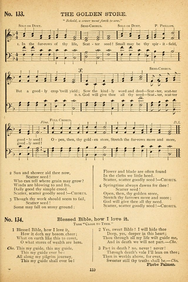 International Song Service: with Bright Gems from fifty authors, for Sunday-schools, gospel meetings, missionary and young people