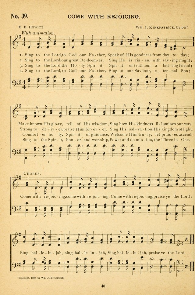 International Song Service: with Bright Gems from fifty authors, for Sunday-schools, gospel meetings, missionary and young people