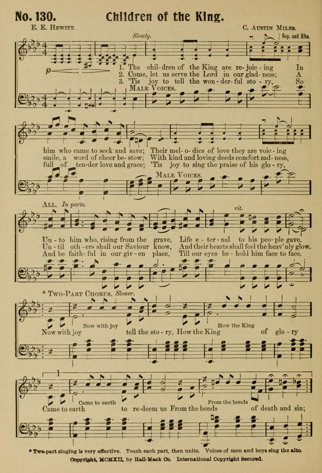 Ideal Sunday School Hymns page 130