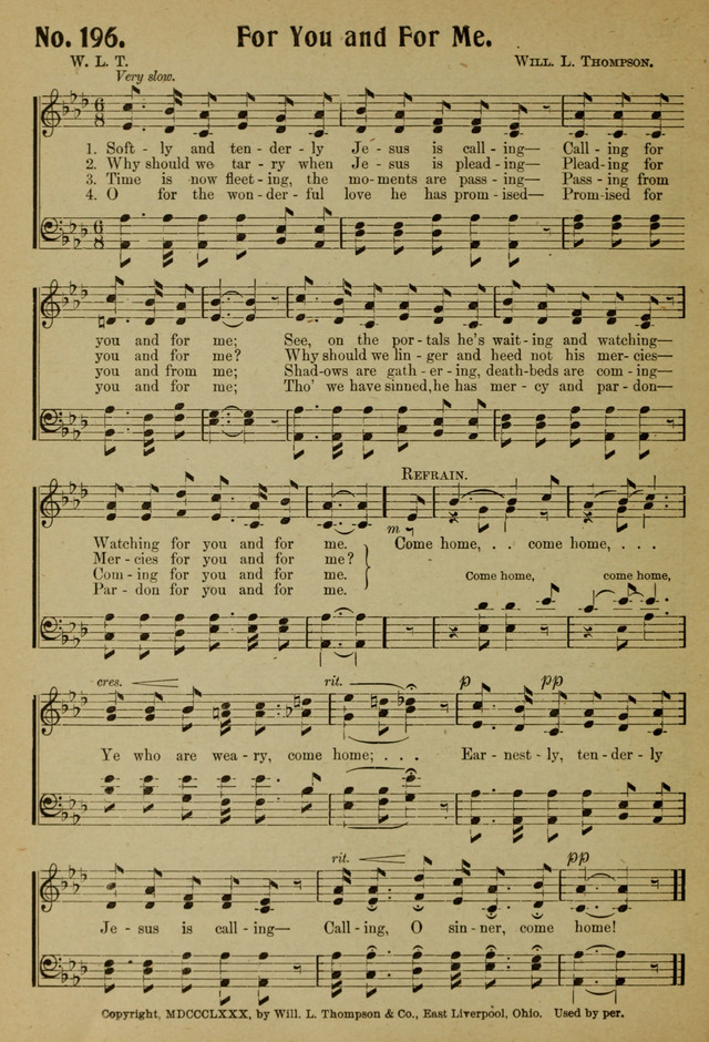 Ideal Sunday School Hymns page 196