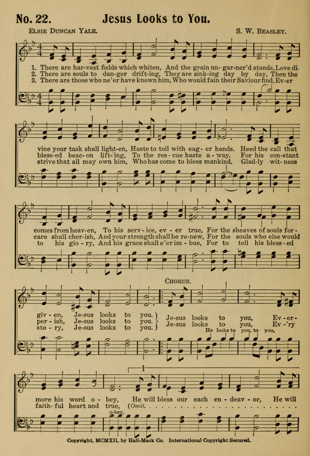 Ideal Sunday School Hymns page 22