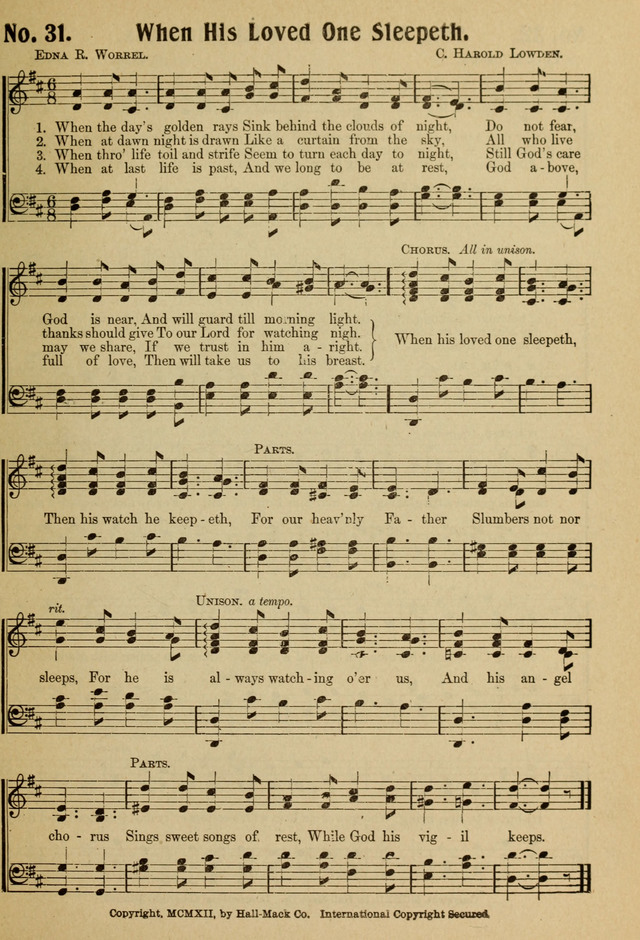 Ideal Sunday School Hymns page 31