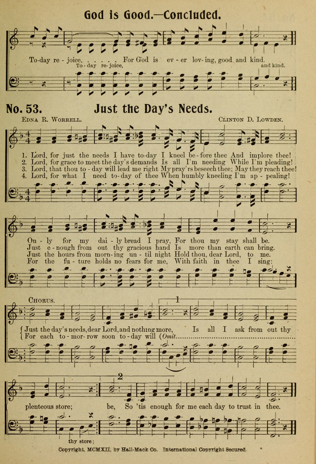 Ideal Sunday School Hymns page 53