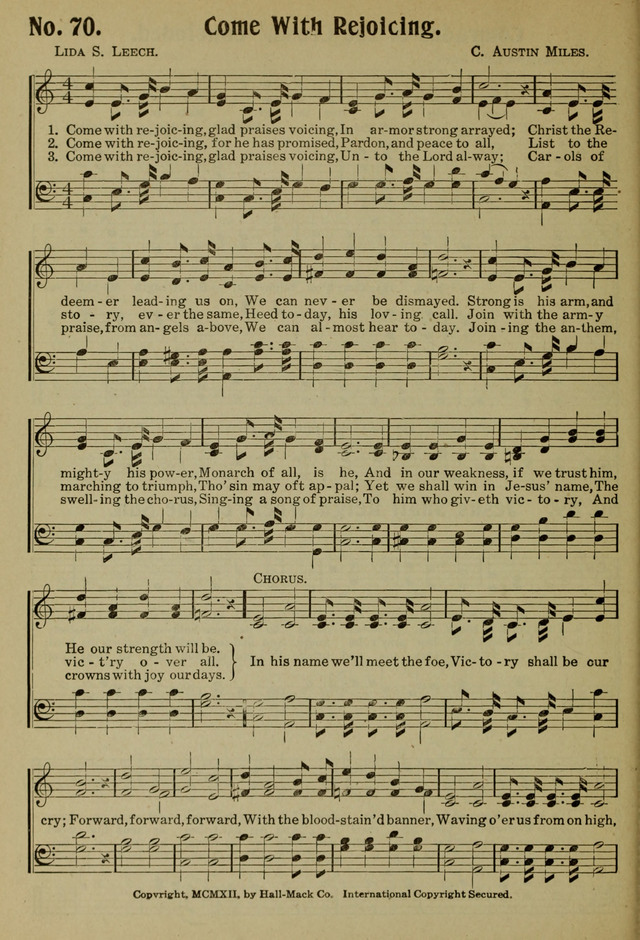 Ideal Sunday School Hymns page 70