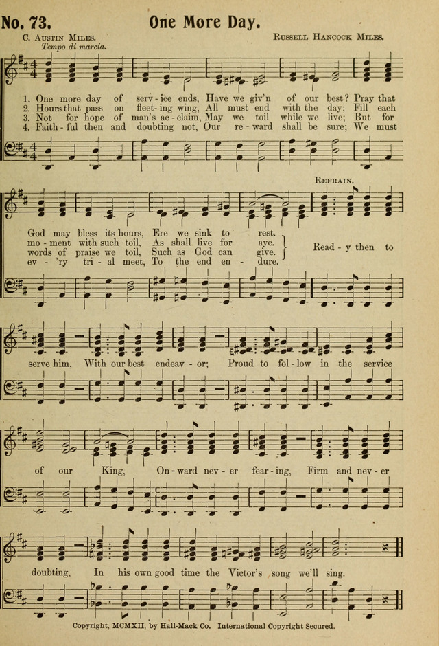 Ideal Sunday School Hymns page 73