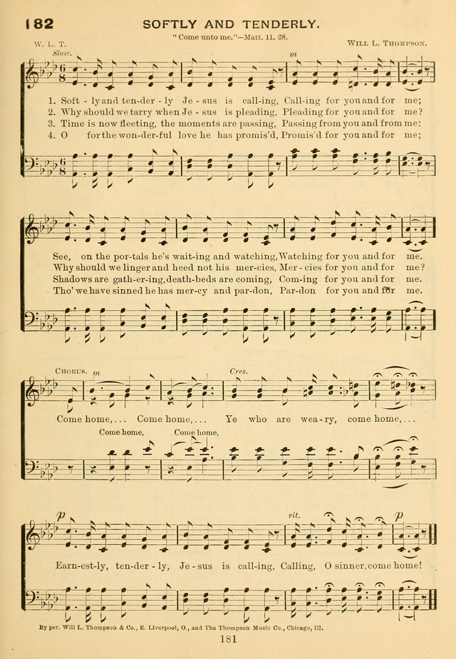 Imperial Songs: for Sunday schools, social meetings, Epworth leagues, revival services page 186