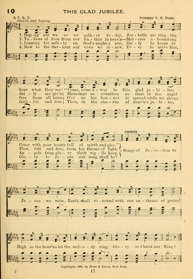 Imperial Songs: for Sunday schools, social meetings, Epworth leagues, revival services page 22