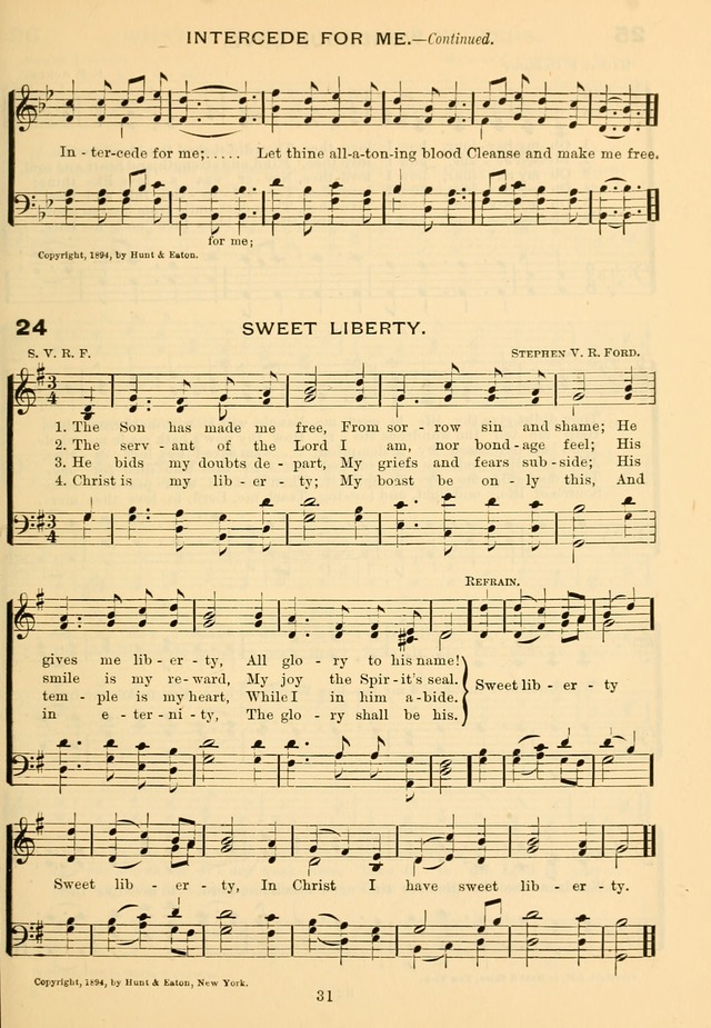 Imperial Songs: for Sunday schools, social meetings, Epworth leagues, revival services page 36