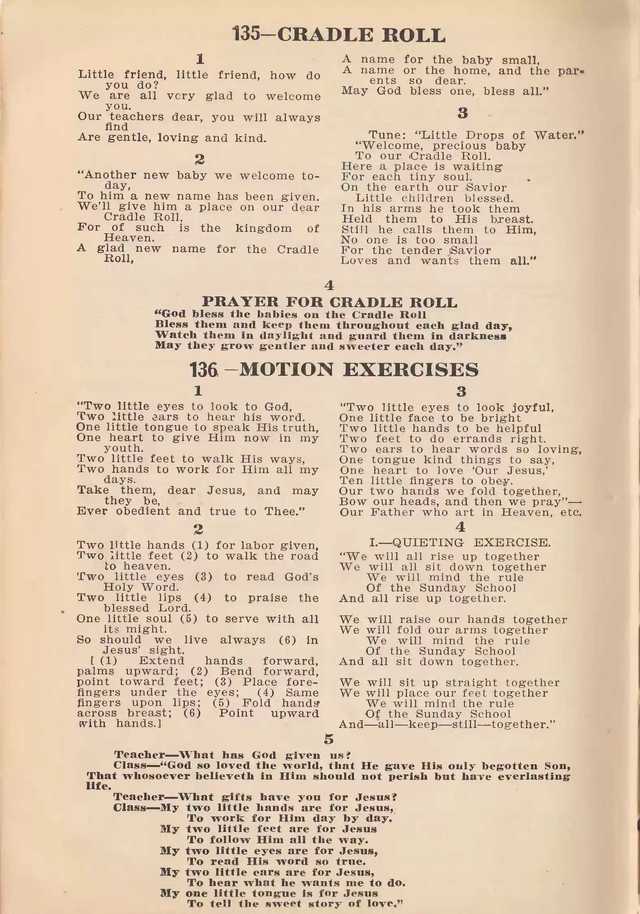 Jewels for Juniors: a choice collection of Songs, Exercises and Readings page 120