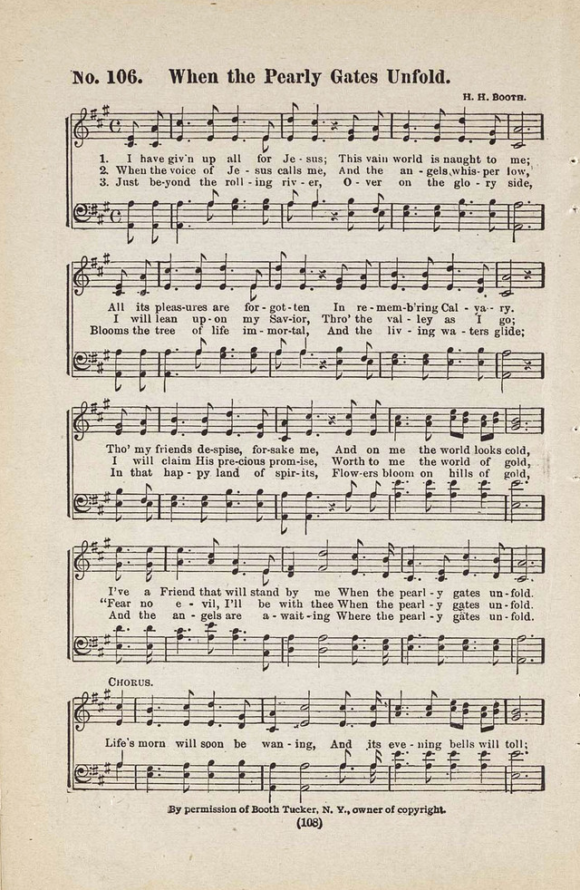 The Joy Bells of Canaan or Burning Bush Songs No. 2 page 106