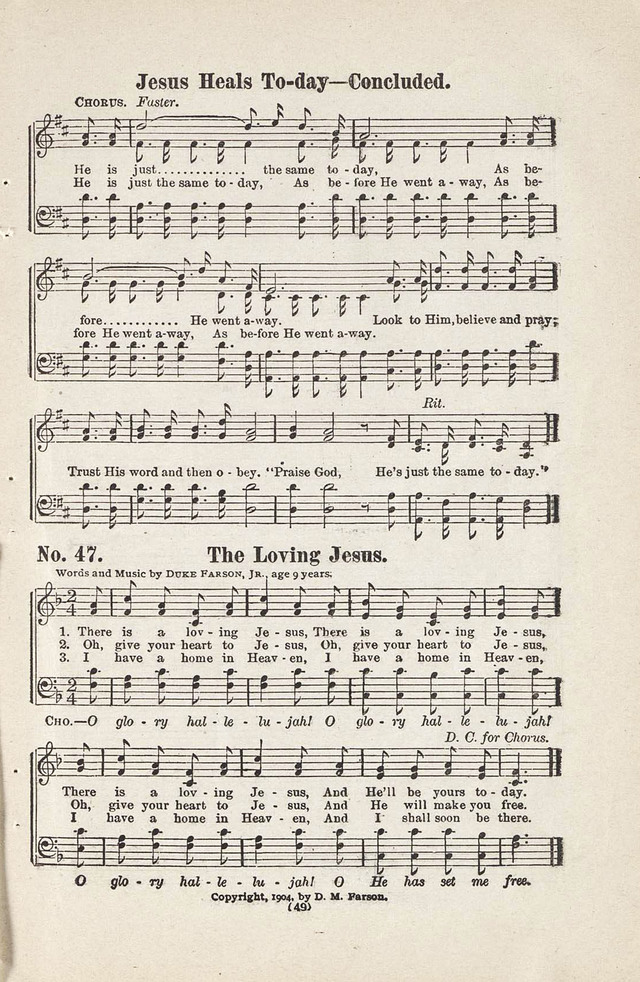 The Joy Bells of Canaan or Burning Bush Songs No. 2 page 47