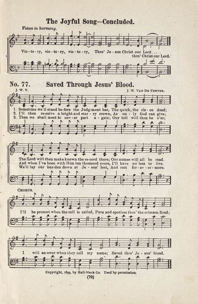 The Joy Bells of Canaan or Burning Bush Songs No. 2 page 77