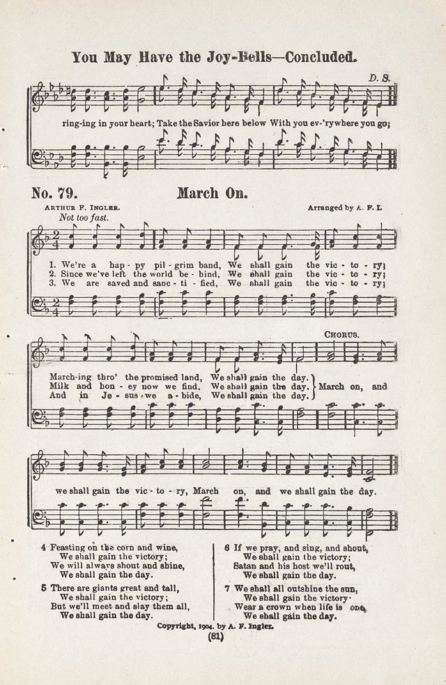 The Joy Bells of Canaan or Burning Bush Songs No. 2 page 79