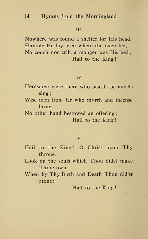 Hymns from the Morningland page 13