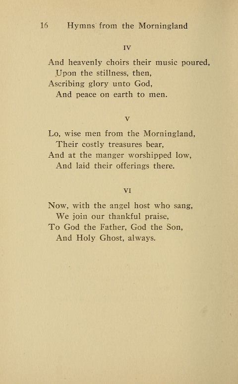 Hymns from the Morningland page 15