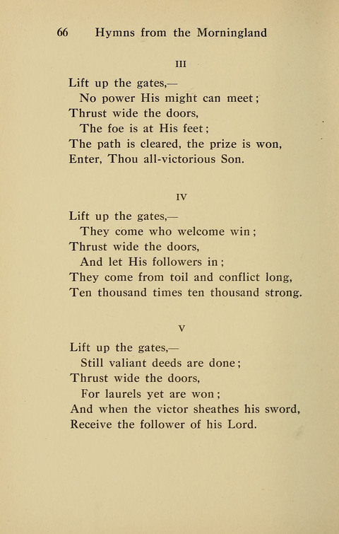 Hymns from the Morningland page 65