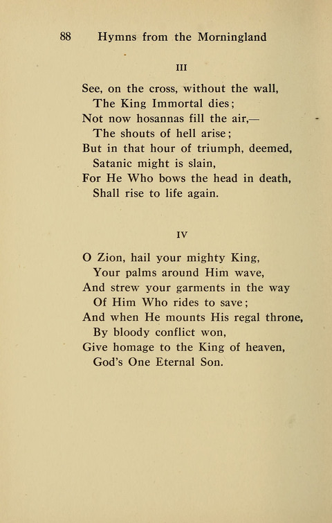 Hymns from the Morningland page 87