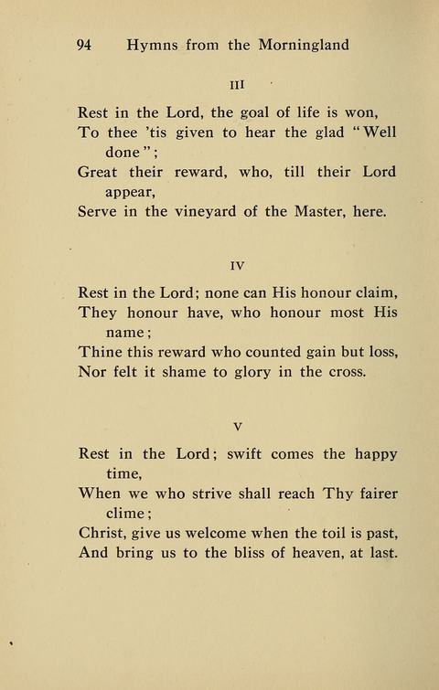 Hymns from the Morningland page 93