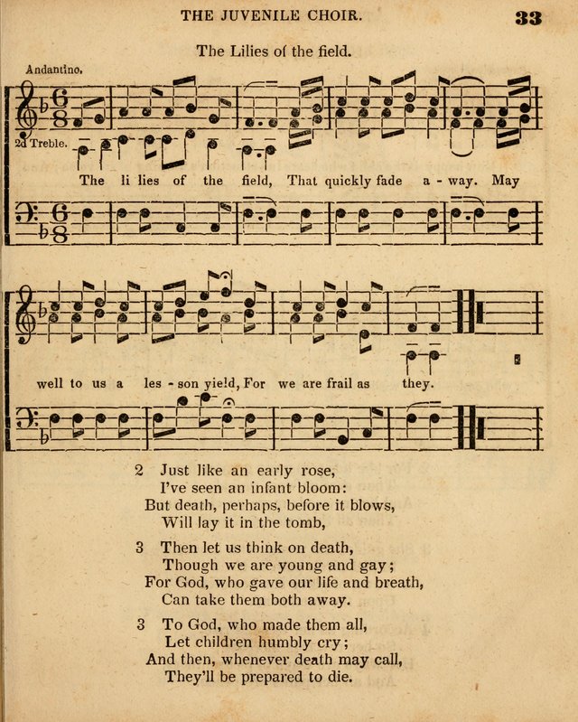 Juvenile Choir: for the use of Sabbath Schools, Bible Classes and the social circle page 33