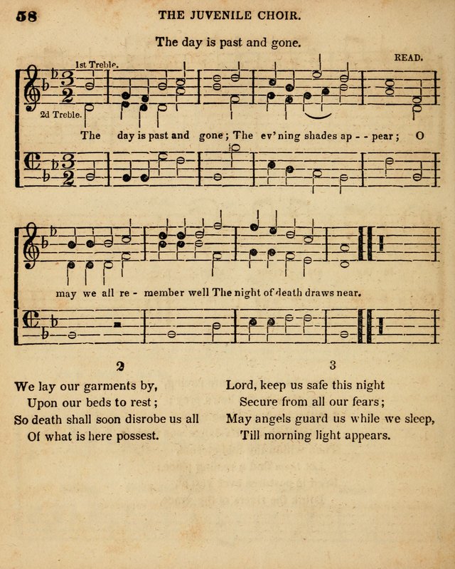 Juvenile Choir: for the use of Sabbath Schools, Bible Classes and the social circle page 58