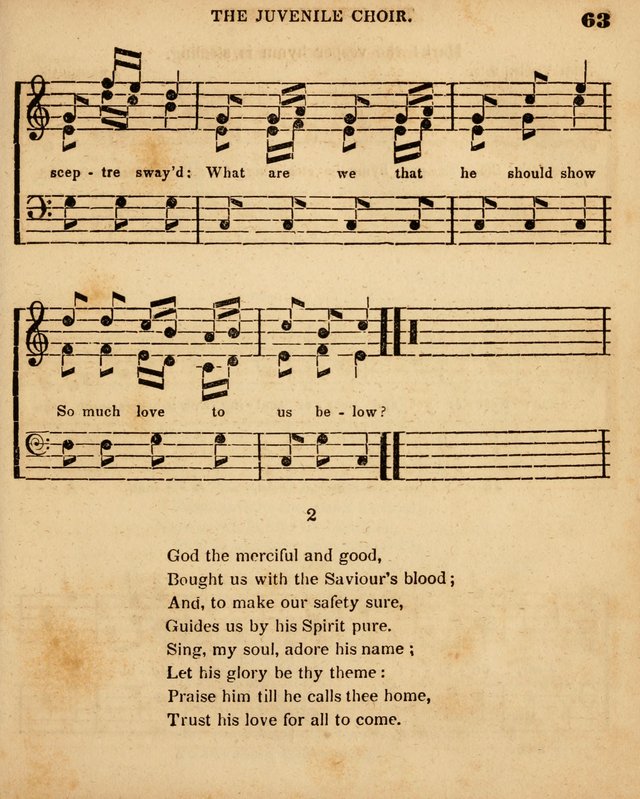 Juvenile Choir: for the use of Sabbath Schools, Bible Classes and the social circle page 63