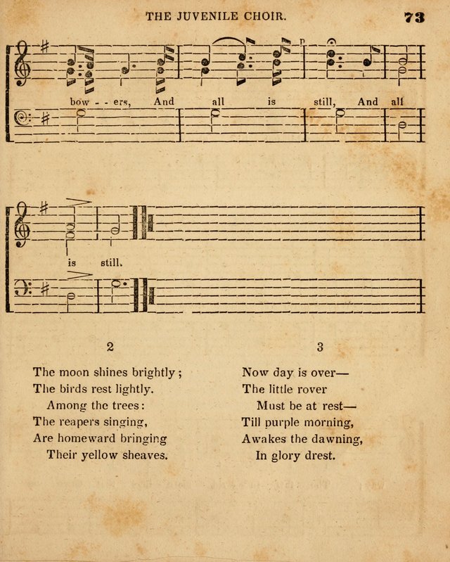 Juvenile Choir: for the use of Sabbath Schools, Bible Classes and the social circle page 73