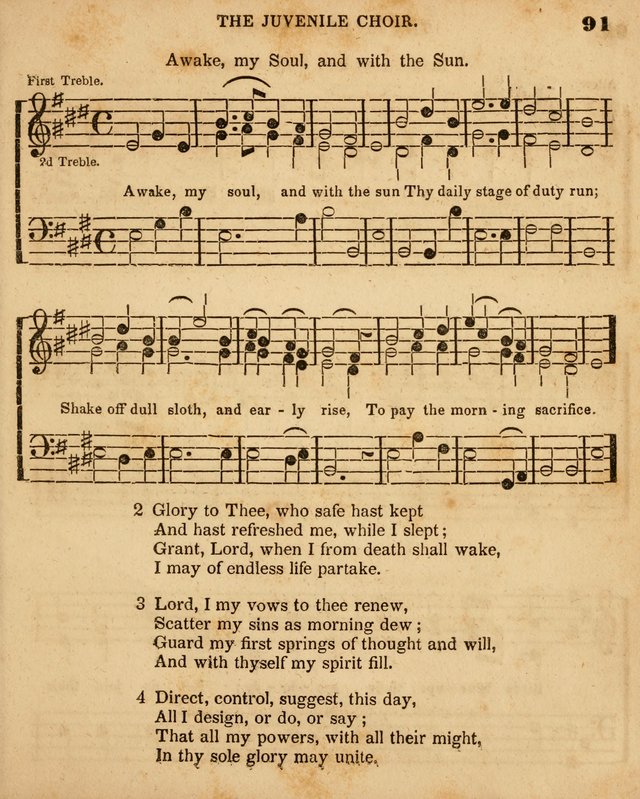 Juvenile Choir: for the use of Sabbath Schools, Bible Classes and the social circle page 91