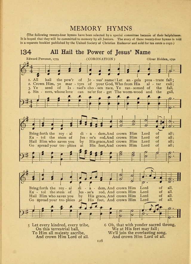 Junior Carols: a collection of sacred songs for Junior Societies, Sunday Schools, the Home Circle page 128