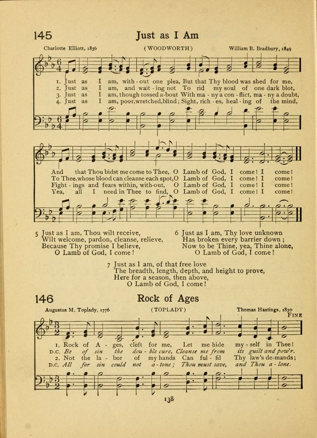 Junior Carols: a collection of sacred songs for Junior Societies, Sunday Schools, the Home Circle page 138