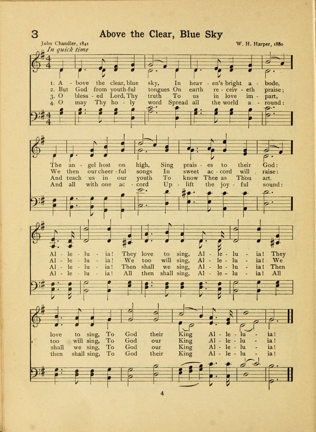 Junior Carols: a collection of sacred songs for Junior Societies, Sunday Schools, the Home Circle page 4