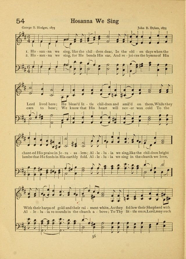 Junior Carols: a collection of sacred songs for Junior Societies, Sunday Schools, the Home Circle page 56