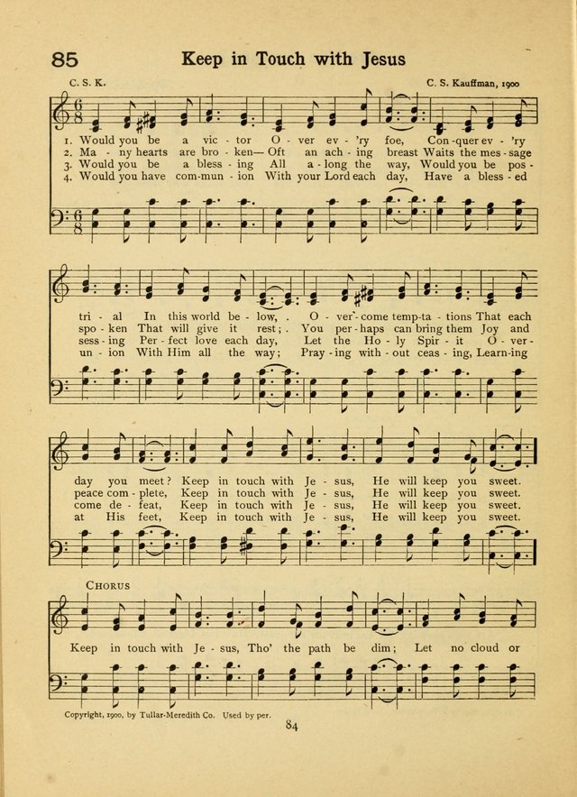 Junior Carols: a collection of sacred songs for Junior Societies, Sunday Schools, the Home Circle page 84