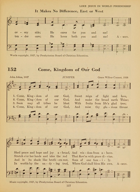 Junior Church School Hymnal: for use in the junior section of the church school, in the home, and in junior congragations (Teacher