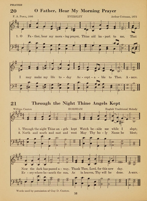 Junior Church School Hymnal: for use in the junior section of the church school, in the home, and in junior congragations (Teacher