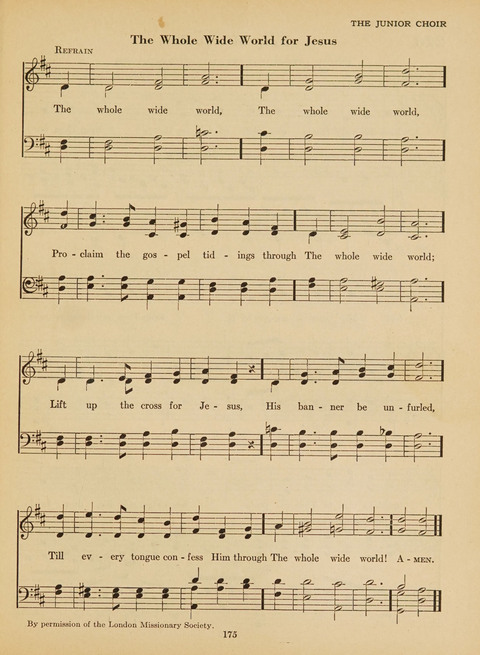 Junior Church School Hymnal: for use in the junior section of the church school, in the home, and in junior congragations (Teacher