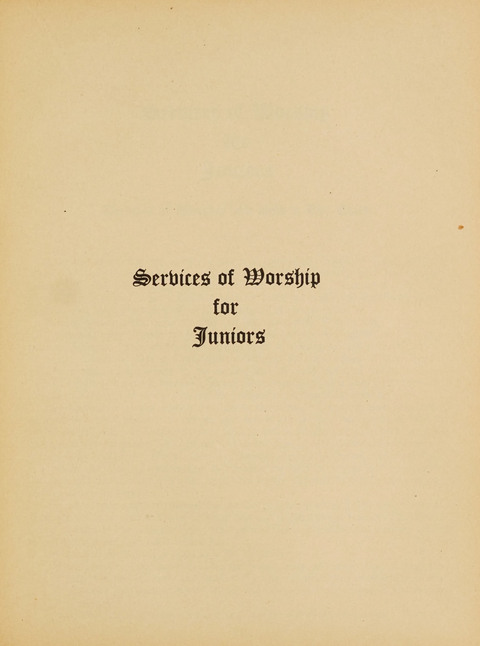 Junior Church School Hymnal: for use in the junior section of the church school, in the home, and in junior congragations (Teacher