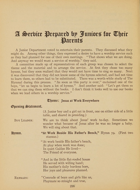 Junior Church School Hymnal: for use in the junior section of the church school, in the home, and in junior congragations (Teacher