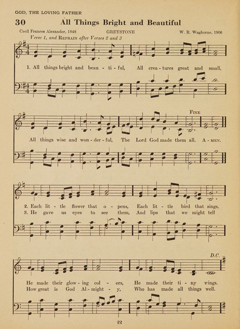 Junior Church School Hymnal: for use in the junior section of the church school, in the home, and in junior congragations (Teacher