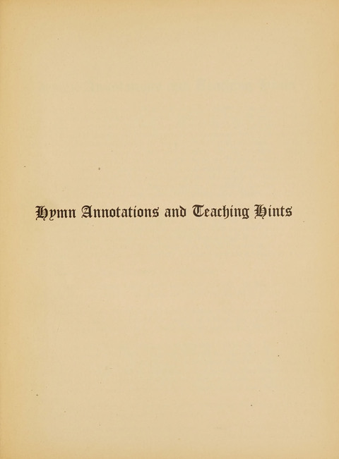 Junior Church School Hymnal: for use in the junior section of the church school, in the home, and in junior congragations (Teacher