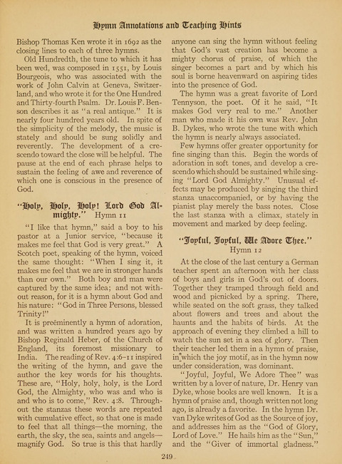 Junior Church School Hymnal: for use in the junior section of the church school, in the home, and in junior congragations (Teacher