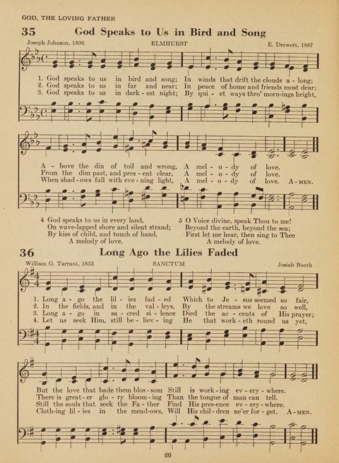 Junior Church School Hymnal: for use in the junior section of the church school, in the home, and in junior congragations (Teacher