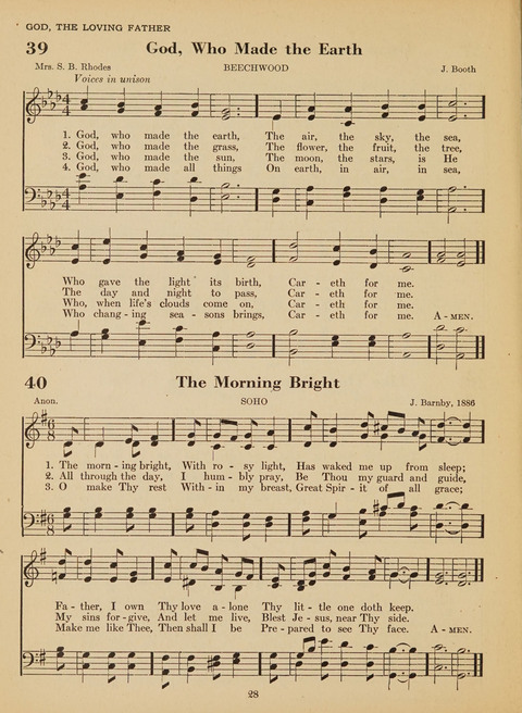 Junior Church School Hymnal: for use in the junior section of the church school, in the home, and in junior congragations (Teacher