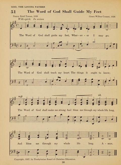 Junior Church School Hymnal: for use in the junior section of the church school, in the home, and in junior congragations (Teacher