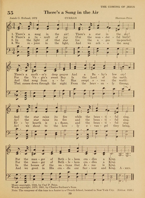 Junior Church School Hymnal: for use in the junior section of the church school, in the home, and in junior congragations (Teacher