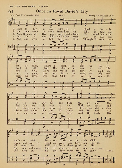 Junior Church School Hymnal: for use in the junior section of the church school, in the home, and in junior congragations (Teacher