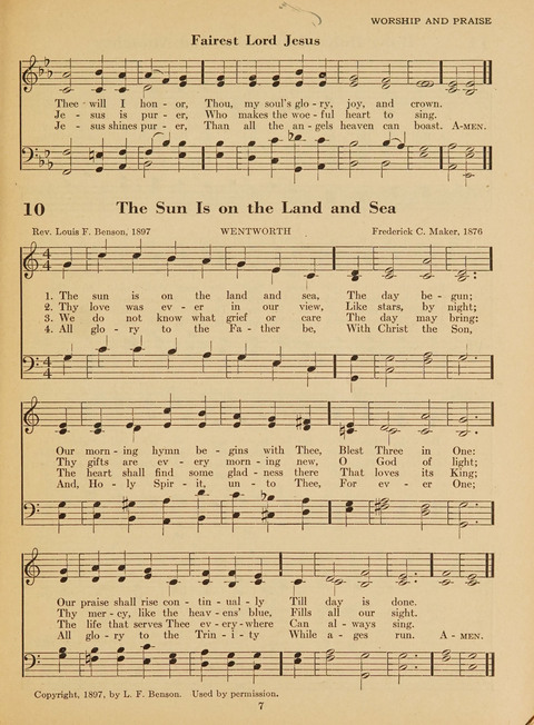 Junior Church School Hymnal: for use in the junior section of the church school, in the home, and in junior congragations (Teacher