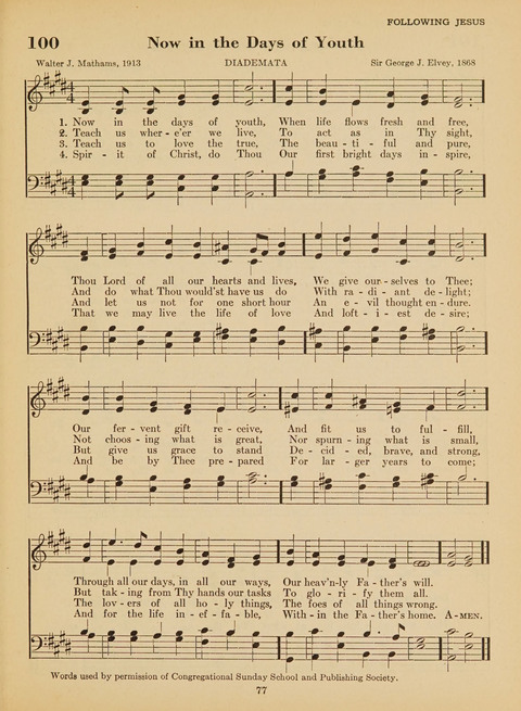 Junior Church School Hymnal: for use in the junior section of the church school, in the home, and in junior congragations (Teacher